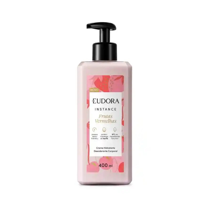 EUDORA INSTANCE HIDRATANTE CORPORAL FRUTAS VERMELHAS 400ML