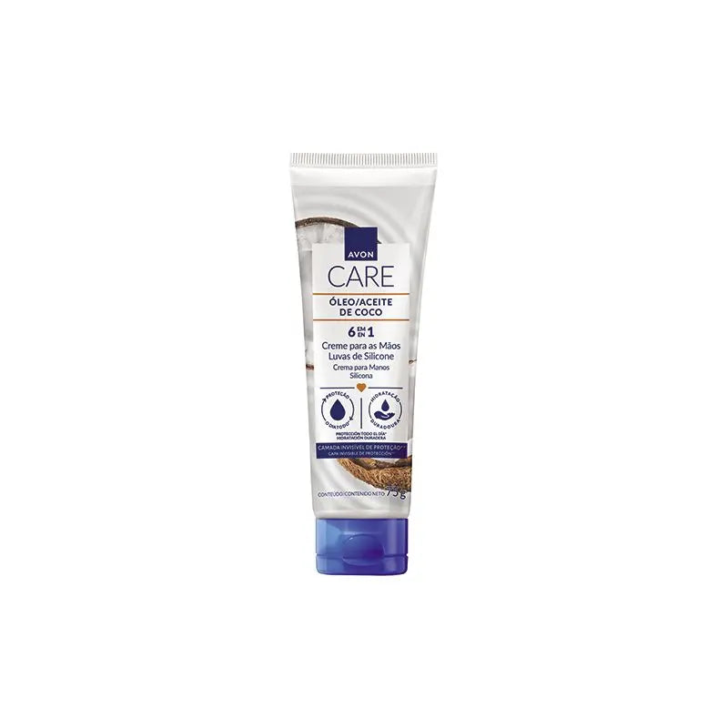 Avon Care Coco Luvas de Silicone Creme Para Maos 75g