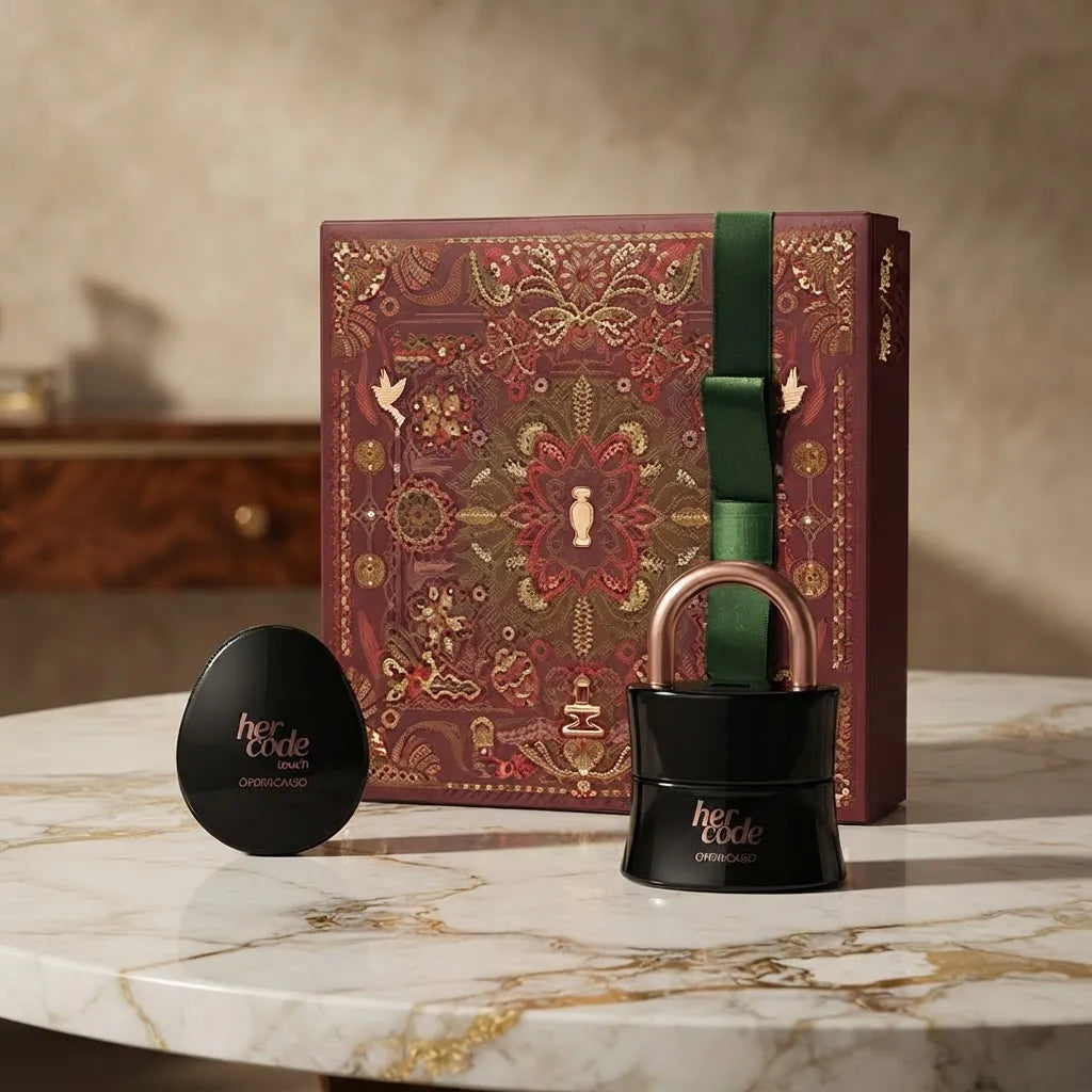 Kit Presente Feminino Perfume Her Code Perfume Sólido Touch