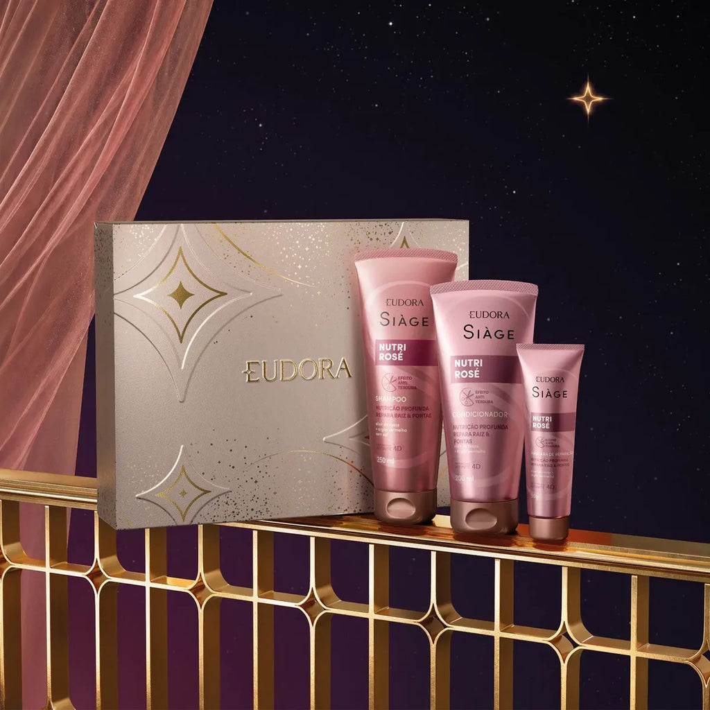 Kit Presente Natal Siàge Nutri Rosé (3 Itens)