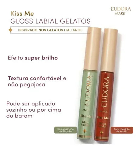Eudora Bacio Di Latte Gloss Labial Kiss Me Vanilla Caramel