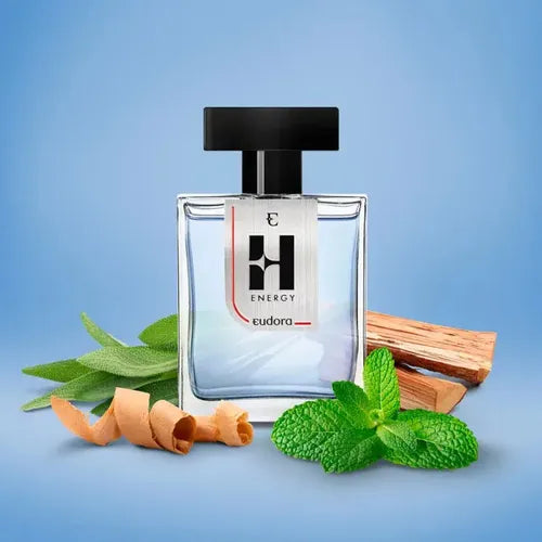 Eudora H Energy Colônia 100ml. Perfume Masculino Refrescante |