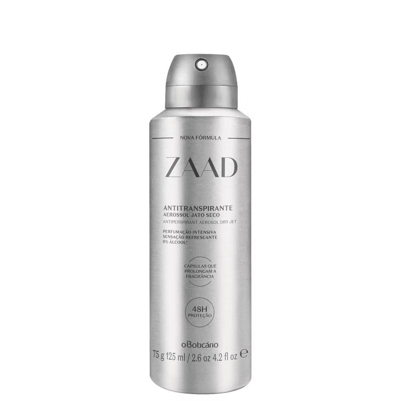 Zaad - Desodorante Antitranspirante Masculino Aerossol 125Ml