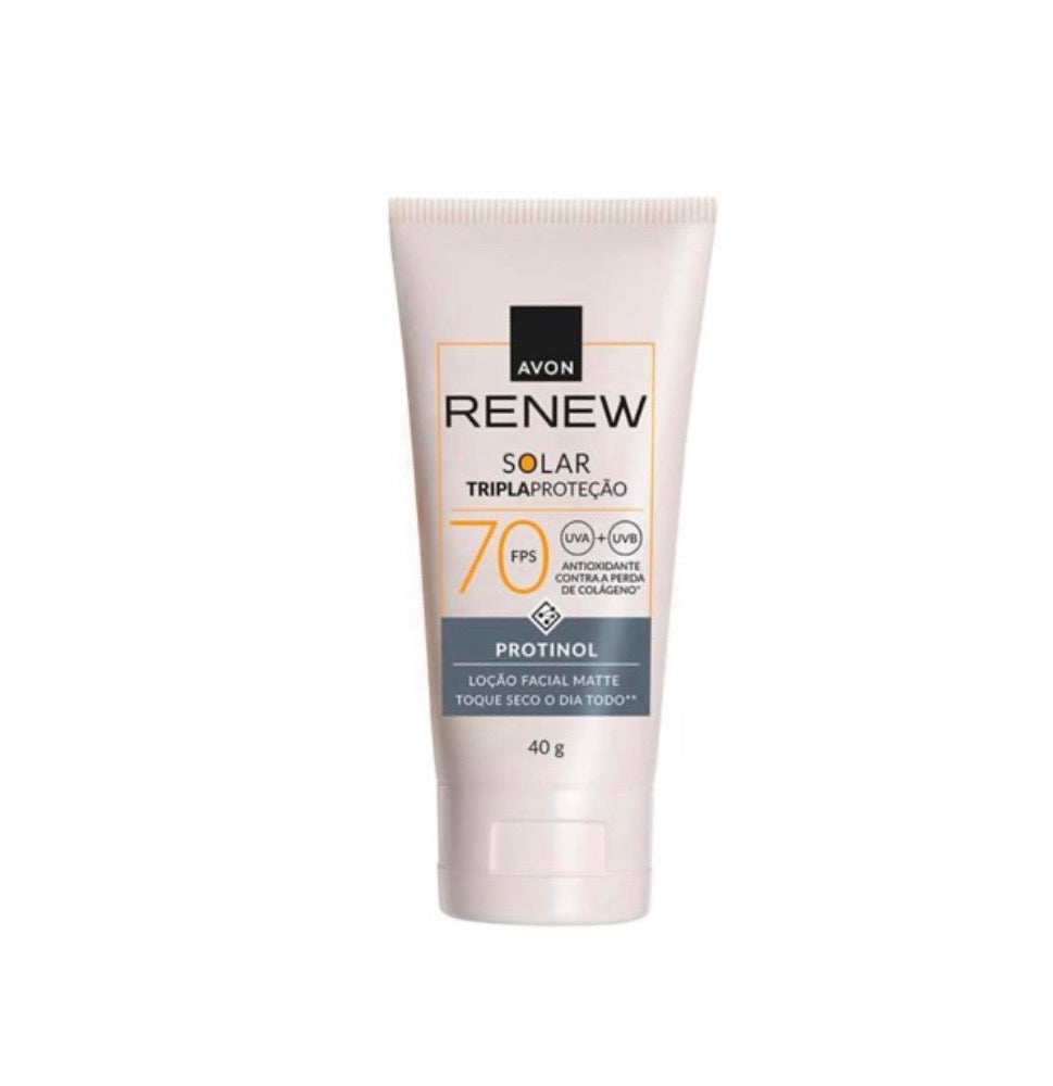 Renew Protetor Solar Renew Fps 70 Tripla Proteção Protinol