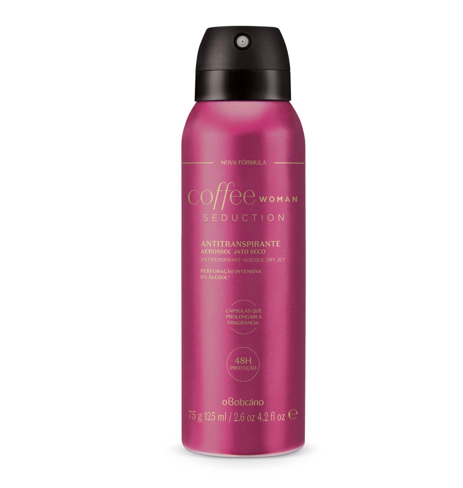O Boticário Coffee Woman Seduction Antitranspirante Aerossol 125ml Feminino