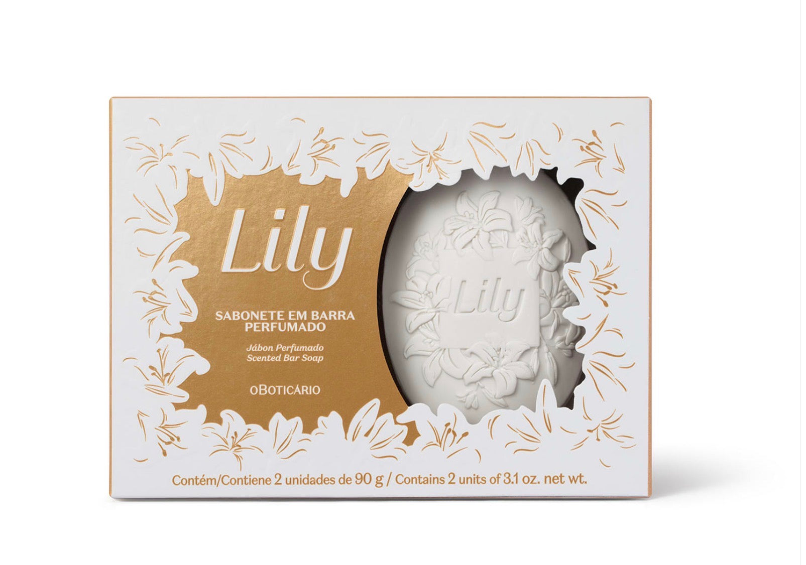 O Boticário Lily Sabonete em Barra 90g 2un Feminino
