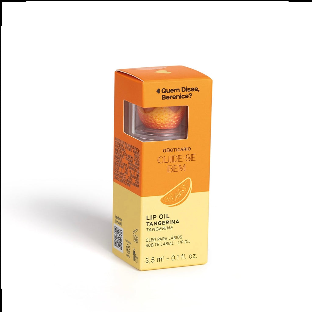 Lip Oil Coral Cuide-se Bem Tangerina Quem Disse Berenice? 3,5ml