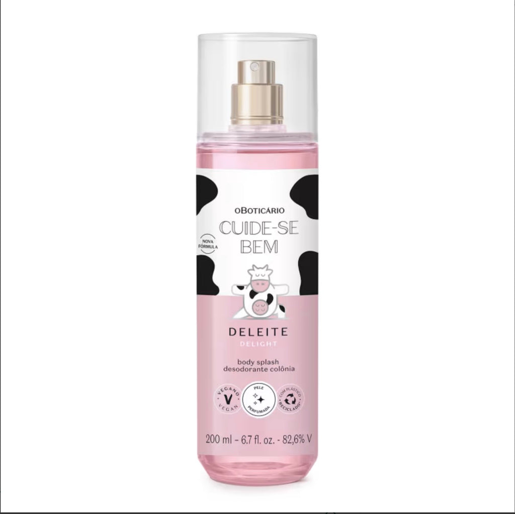 O Boticário Body Splash Cuide-Se Bem Deleite 200ml Feminino