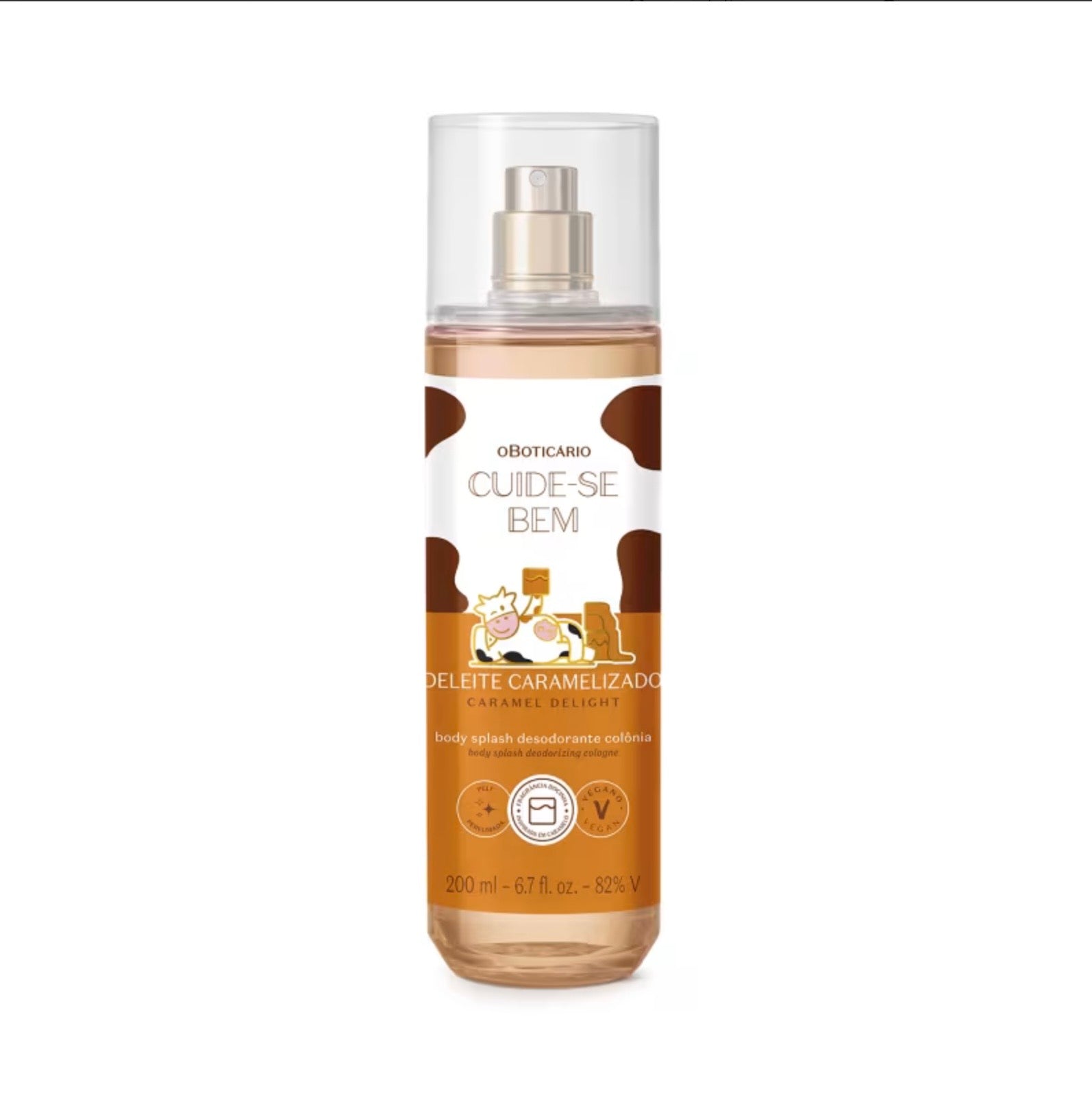 O Boticário Body Splash Cuide-Se Bem Deleite Caramelizado 200ml Feminino