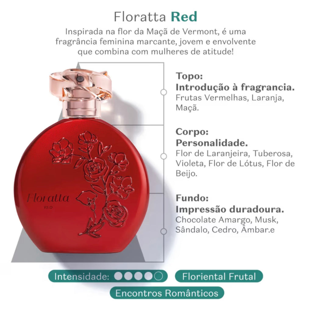 O Boticário Floratta Red Desodorante Colônia 75ml Feminino