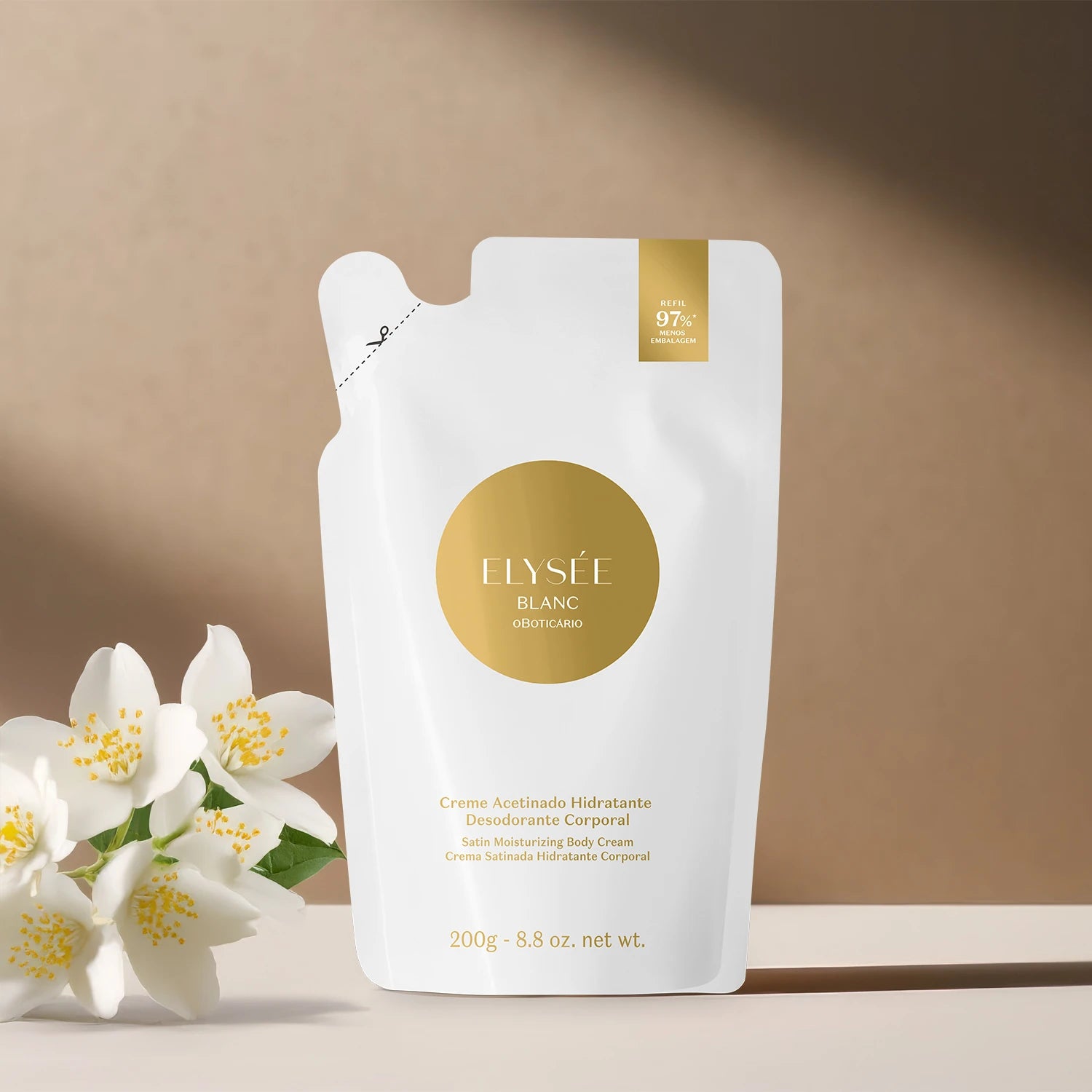 O Boticário Elysée Blanc Creme Hidratante Corporal Refil 200g Feminino