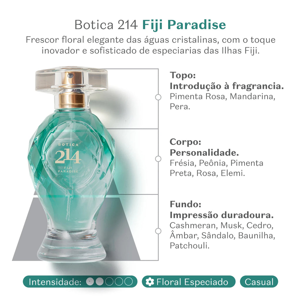 O Boticário Botica 214 Fiji Paradise Eau de Parfum 75ml Feminino