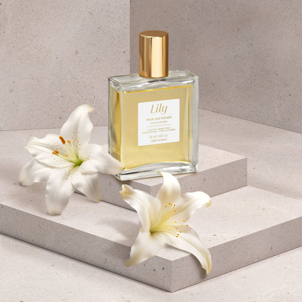 O Boticário Lily Óleo Acetinado Multifuncional Corpo e Cabelo 50ml Feminino