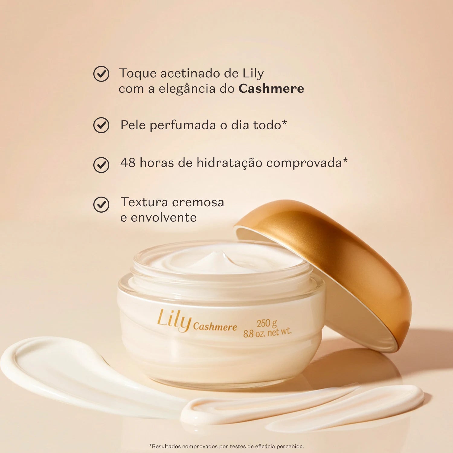 O Boticário Lily Cashmere Creme Acetinado Feminino 250g