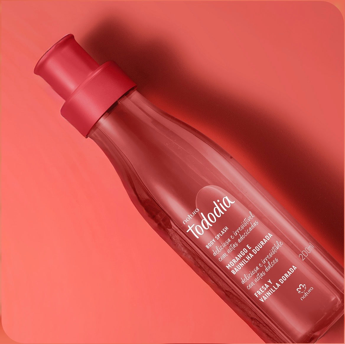 Natura Tododia Body Splash Morango e Baunilha Dourada 200ml Feminino