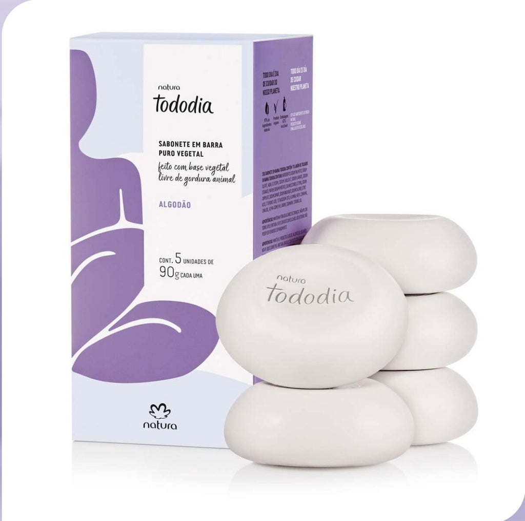 Natura Tododia Sabonete em Barra Algodão 5x90g