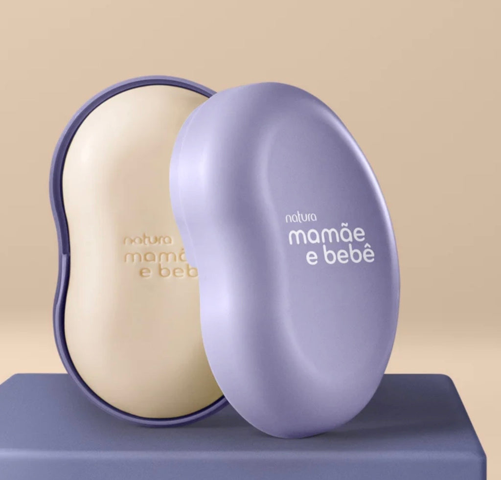Natura Mamãe e Bebê Sabonete em Barra Relaxante com Saboneteira 100g