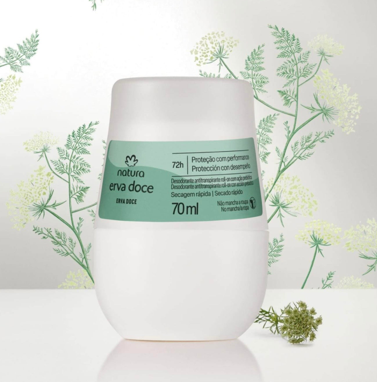 Natura Desodorante Antitranspirante Roll-on Erva Doce 70ml