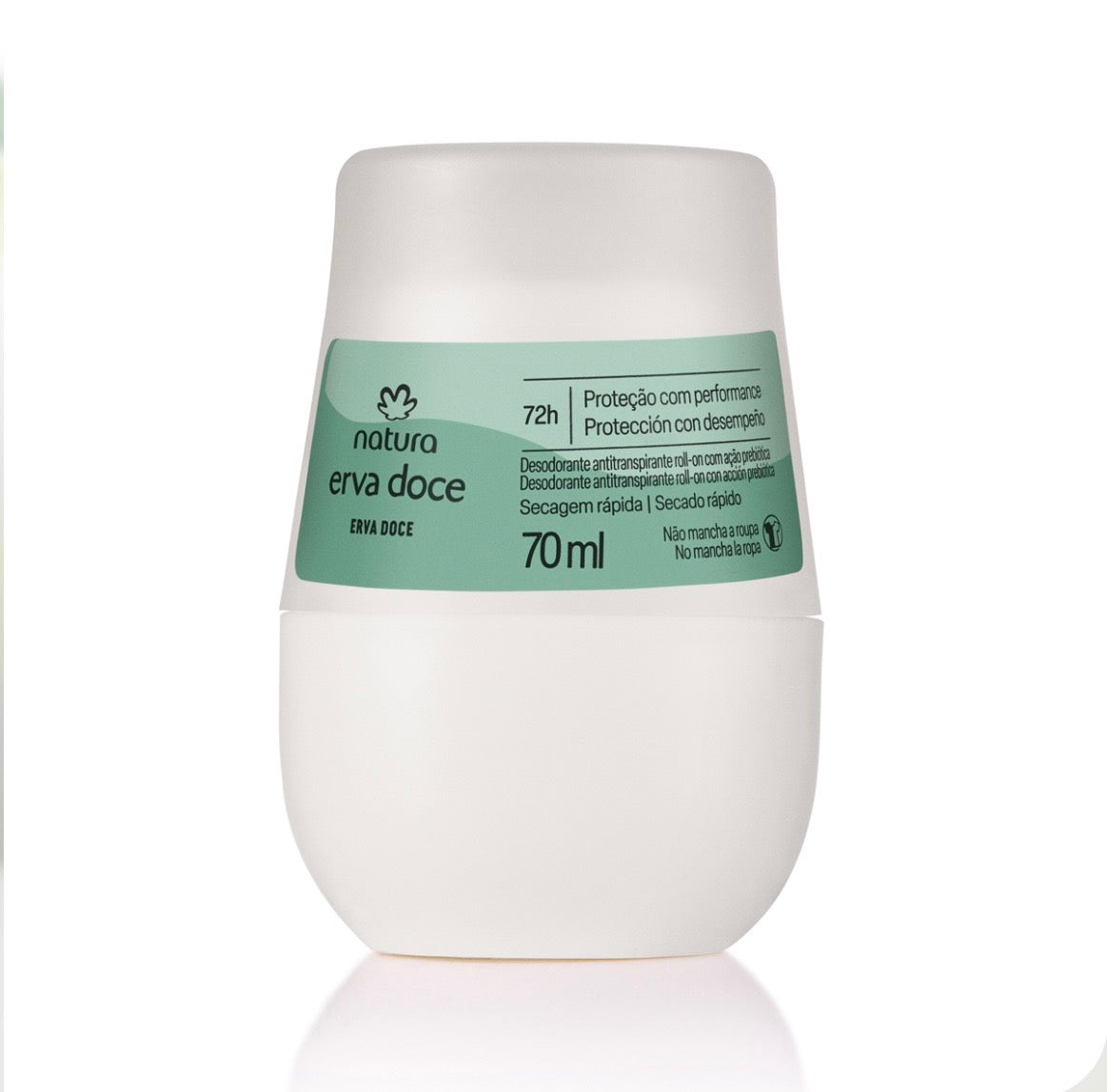 Natura Desodorante Antitranspirante Roll-on Erva Doce 70ml