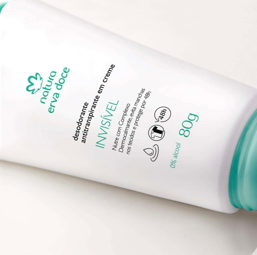 Natura Desodorante Antitranspirante Creme Erva Doce 80g