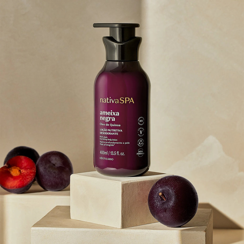 O Boticário Nativa SPA Loção Hidratante Desodorante Corporal Ameixa Negra 400ml