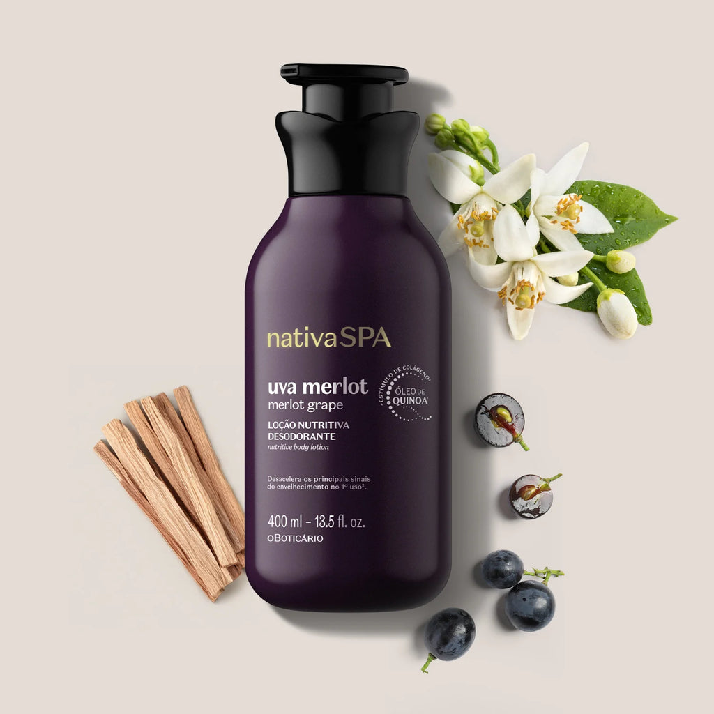 O Boticário Nativa SPA Loção Hidratante Corporal Uva Merlot 400ml
