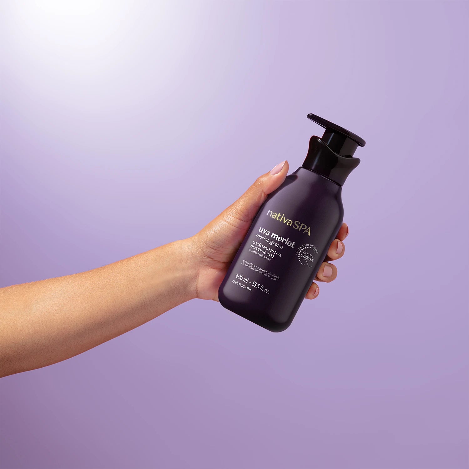 O Boticário Nativa SPA Loção Hidratante Corporal Uva Merlot 400ml