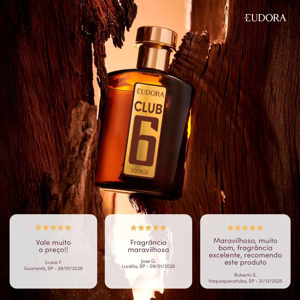Eudora Club 6 Voyage Deo Cologne 95ml - Eudora men's perfume