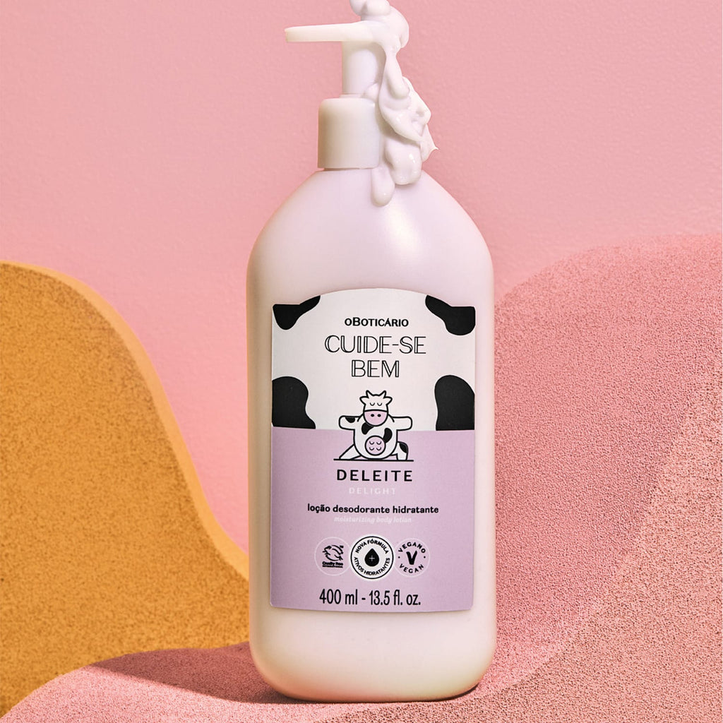 O Boticário Cuide-se Bem Deleite Loção Hidratante Desodorante Corporal 400ml