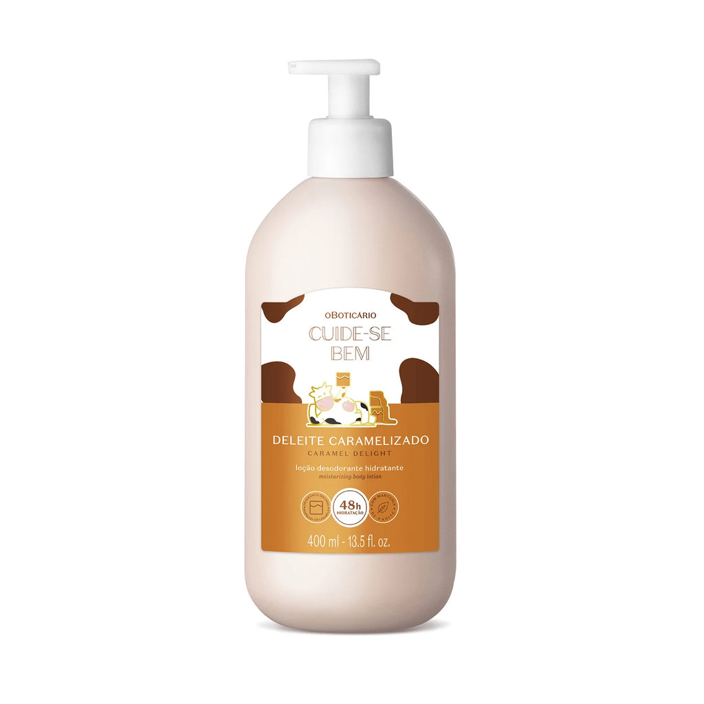 O Boticário Cuide-se Bem Deleite Caramelizado Loção Hidratante Desodorante Corporal 400ml