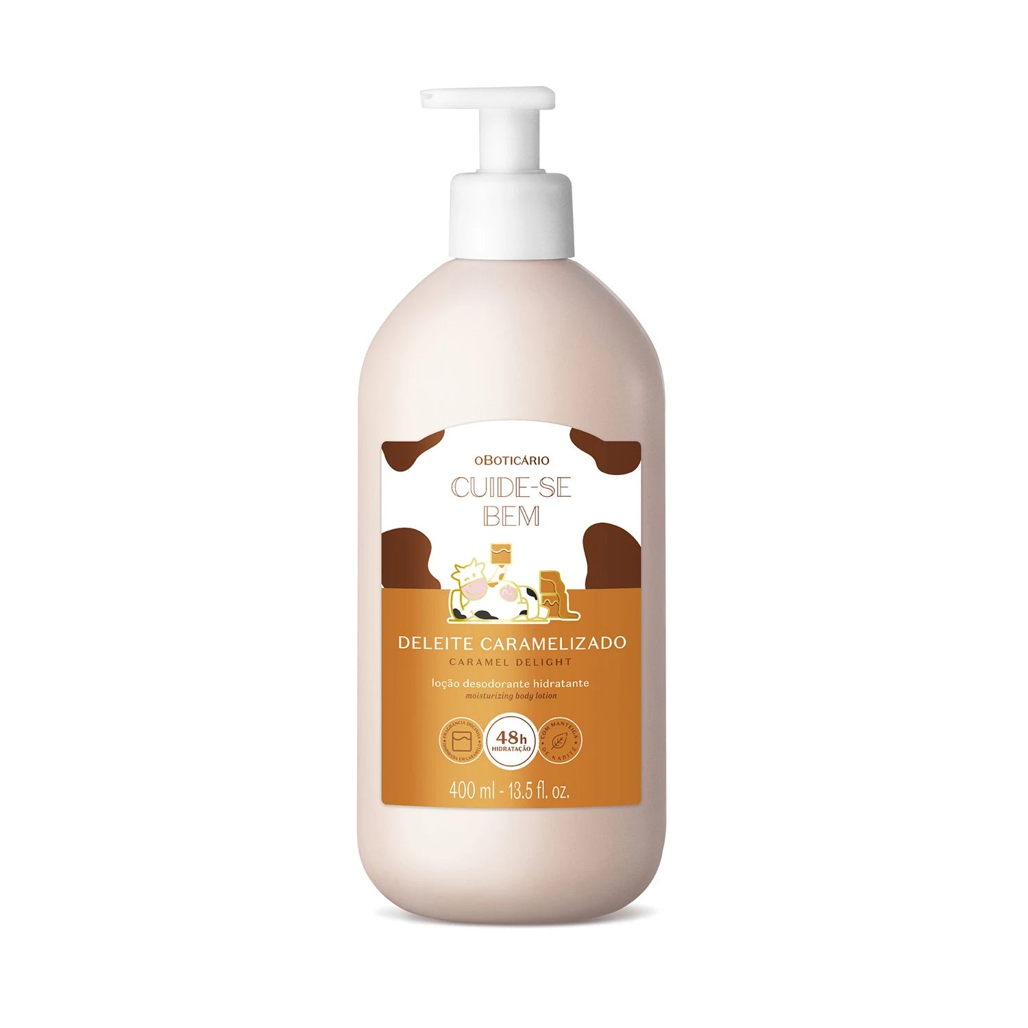 O Boticário Cuide-se Bem Deleite Caramelizado Loção Hidratante Desodorante Corporal 400ml