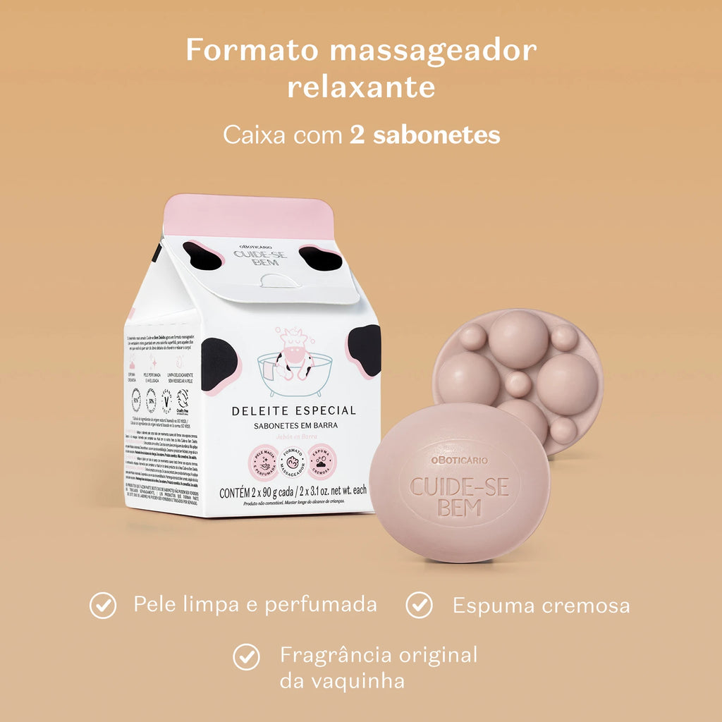 O Boticário Cuide-se Bem Deleite Sabonetes em Barra 2x90g