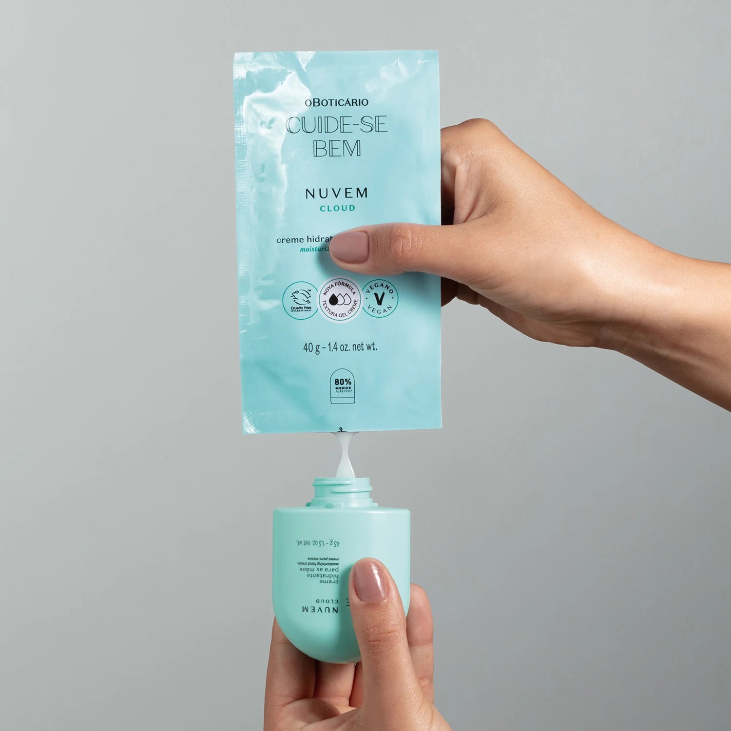 O Boticário Cuide-Se Bem Creme Hidratante Para Mãos Nuvem de Alegria 45g