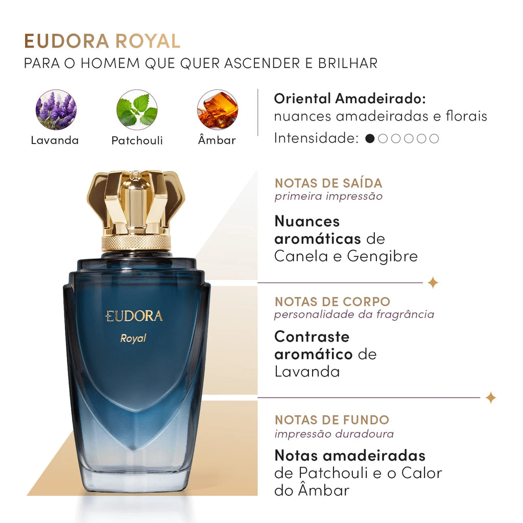 Eudora Royal Desodorante Colônia Masculino 100ml