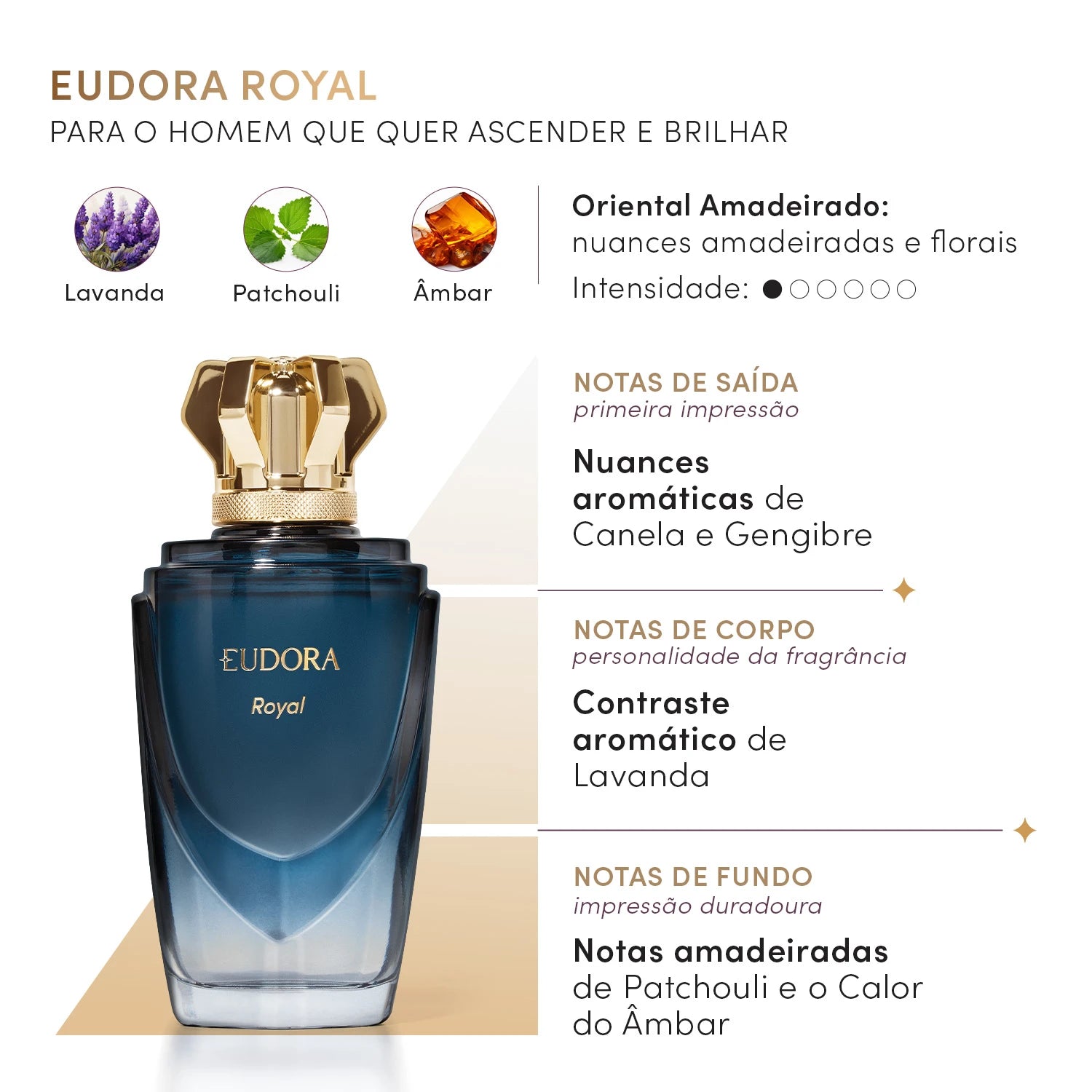 Eudora Royal Desodorante Colônia Masculino 100ml
