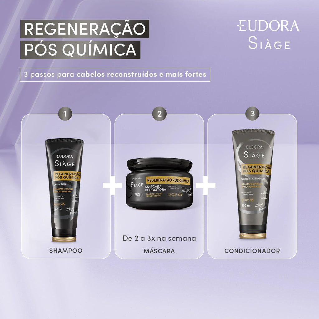 Eudora Siàge Condicionador Regeneração Pós Química 200ml