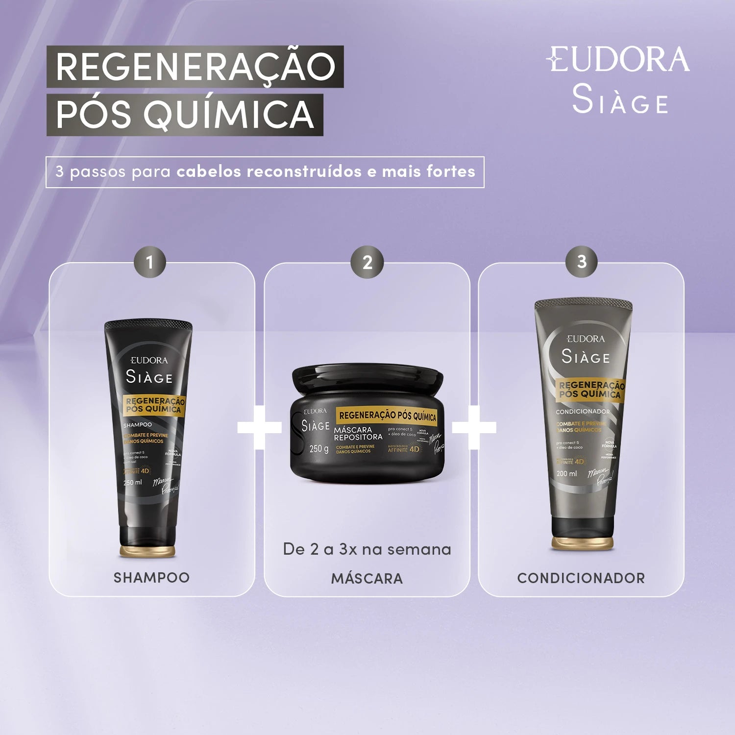 Eudora Siàge Condicionador Regeneração Pós Química 200ml