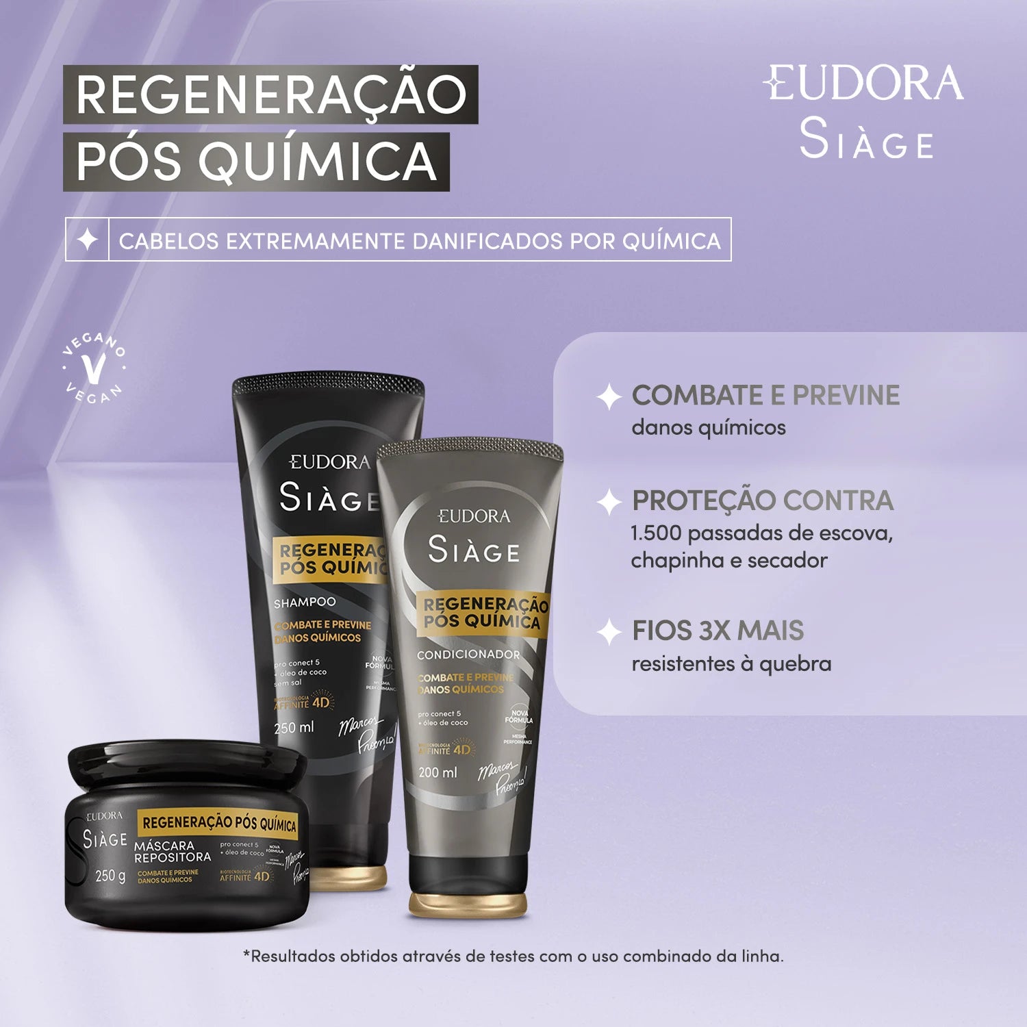 Eudora Siàge Condicionador Regeneração Pós Química 200ml