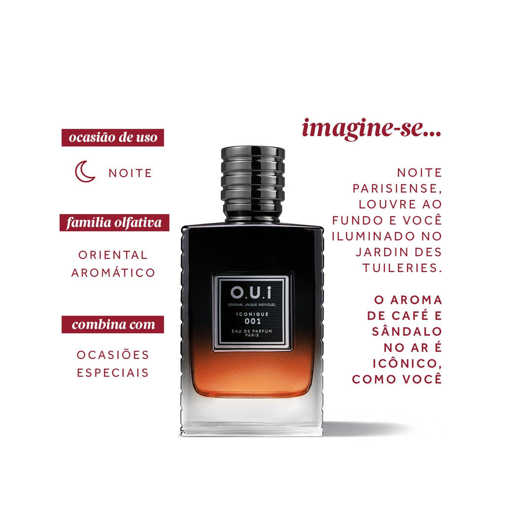 O.U.i Iconique 001 Eau de Parfum Masculino 75ml