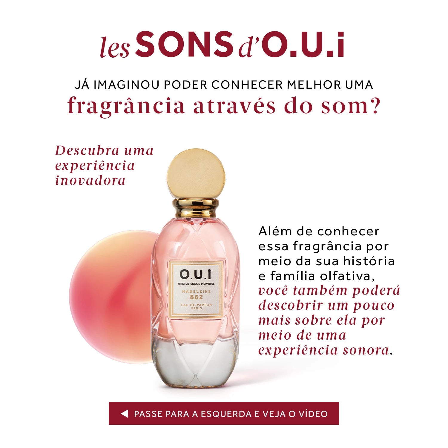 O.U.i Madeleine 862 Eau de Parfum Feminino 75ml