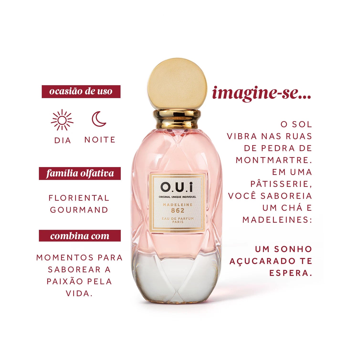O.U.i Madeleine 862 Eau de Parfum Feminino 75ml