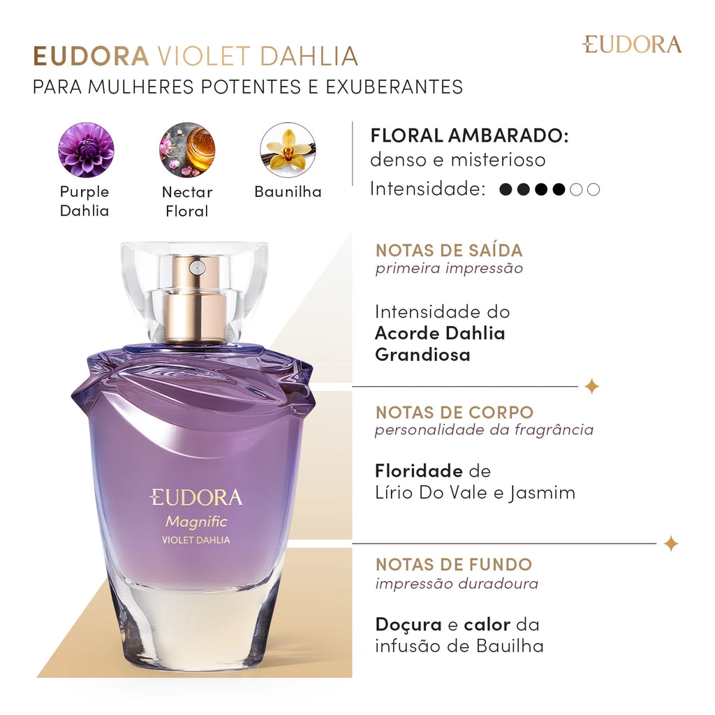 Eudora Magnific Violet Dahlia Cologne 75ml