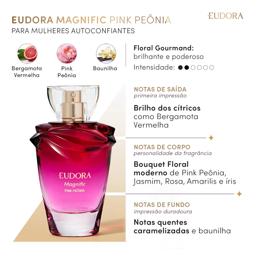 Eudora Magnific Pink Peônia Feminino 75ml