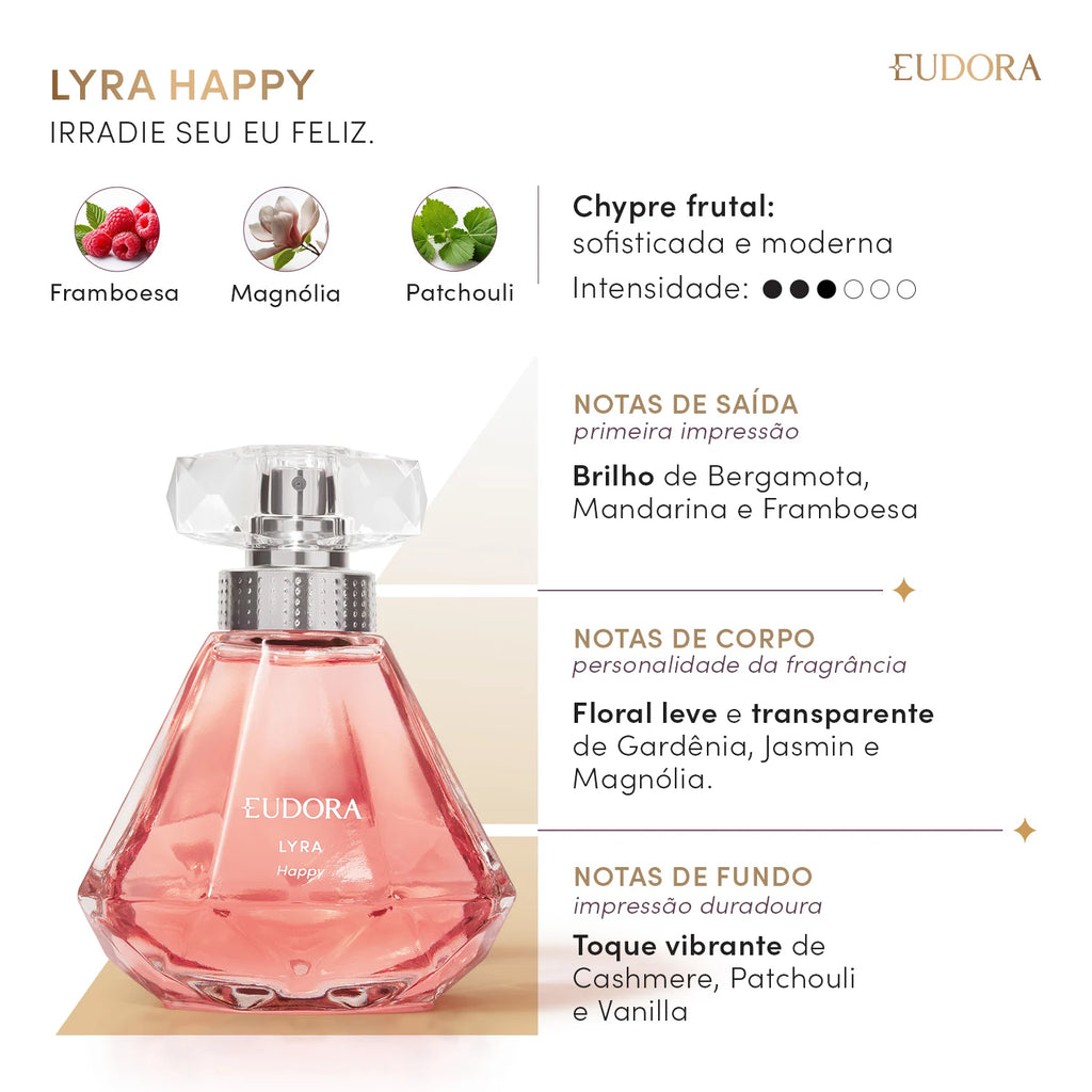 Eudora Lyra Happy Feminino 75ml