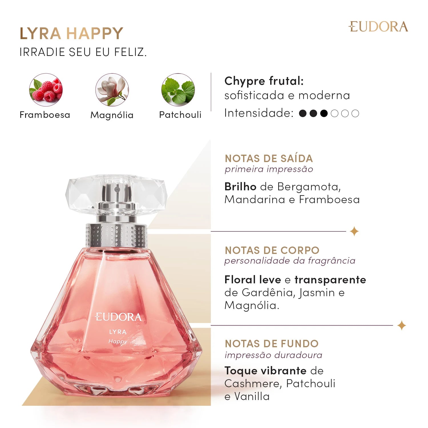 Eudora Lyra Happy Feminino 75ml