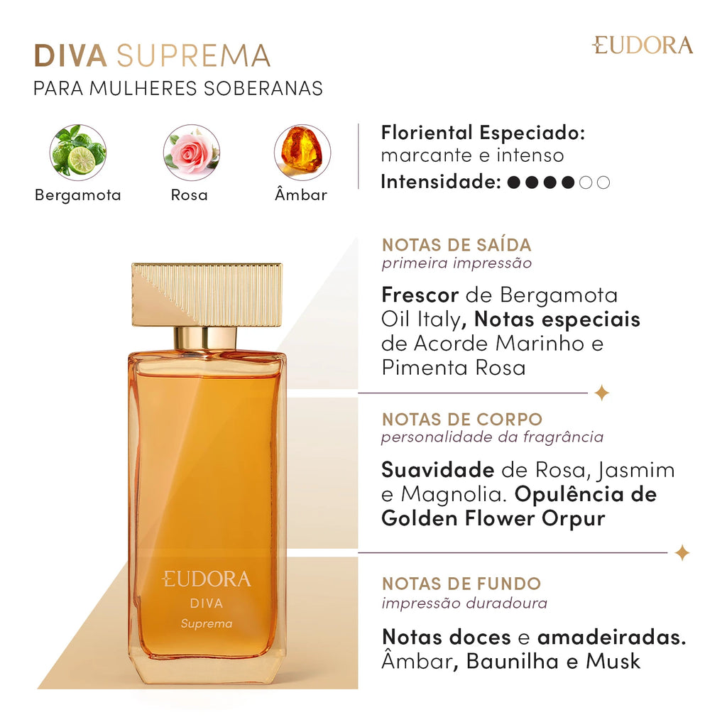 Eudora Diva Suprema Desodorante Colônia Feminino 100ml