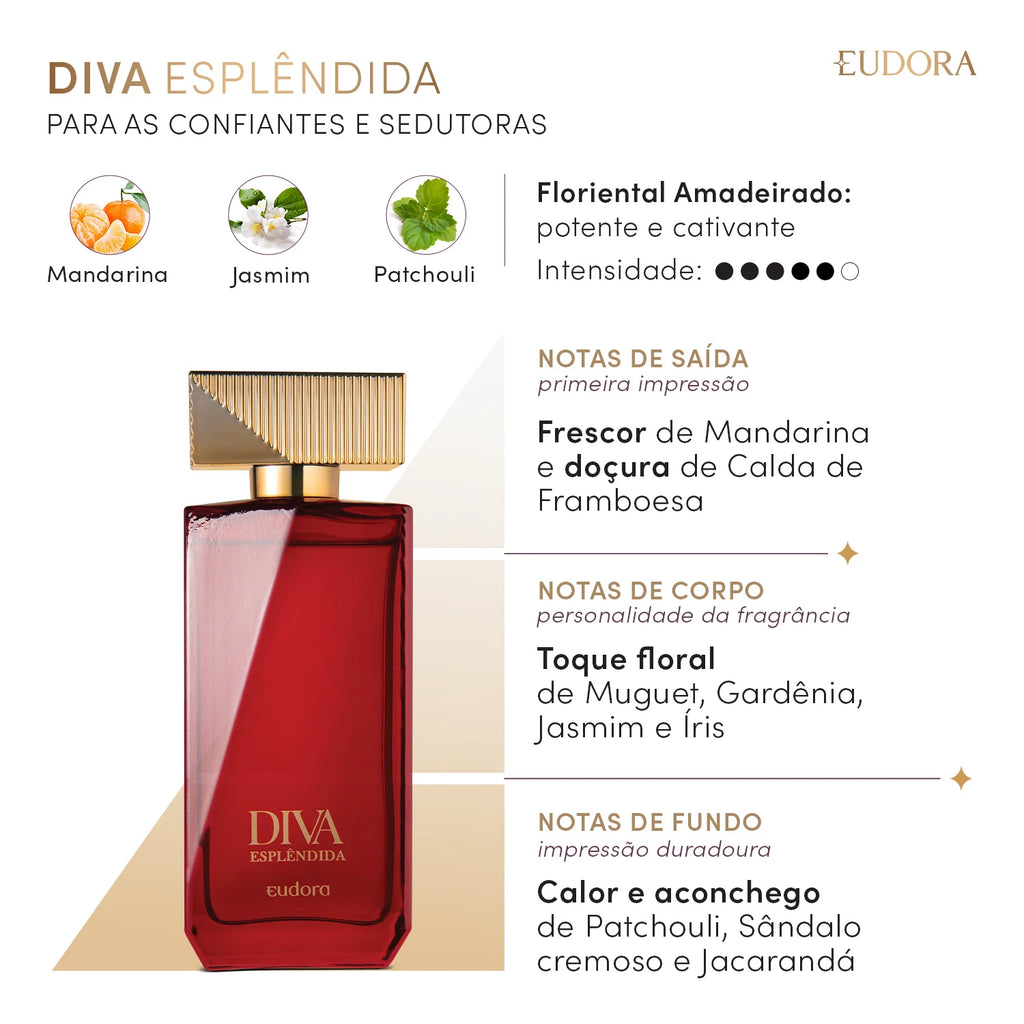 Eudora Diva Esplêndida Desodorante Colônia Feminino 100ml