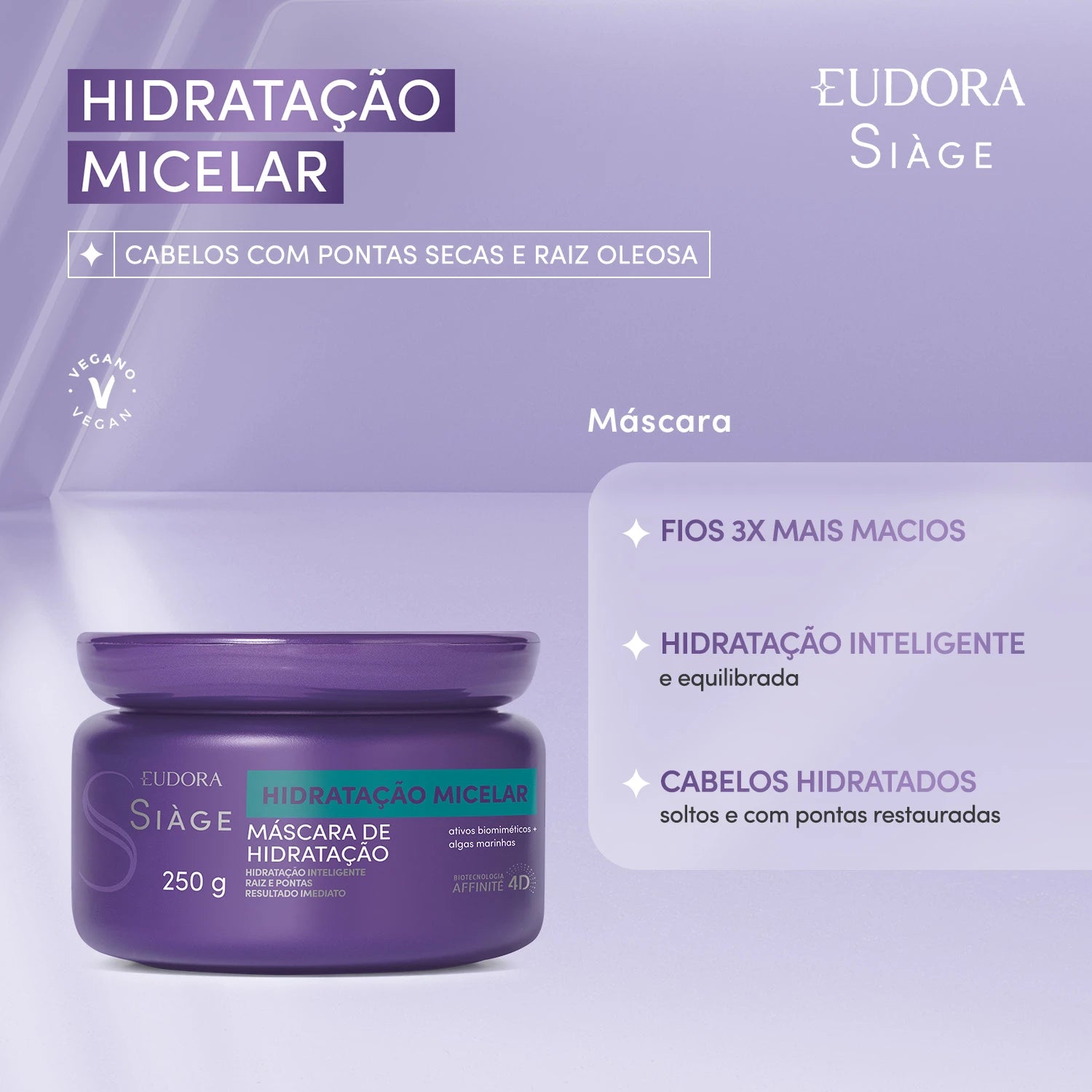 Eudora Siàge Máscara Hidratação Micelar 250g