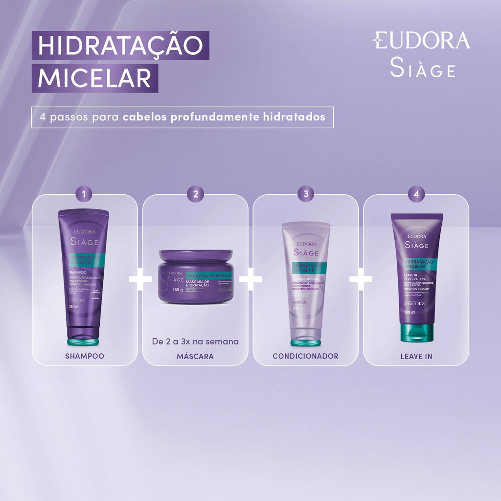 Eudora Siàge Condicionador Hidratação Micelar 250ml