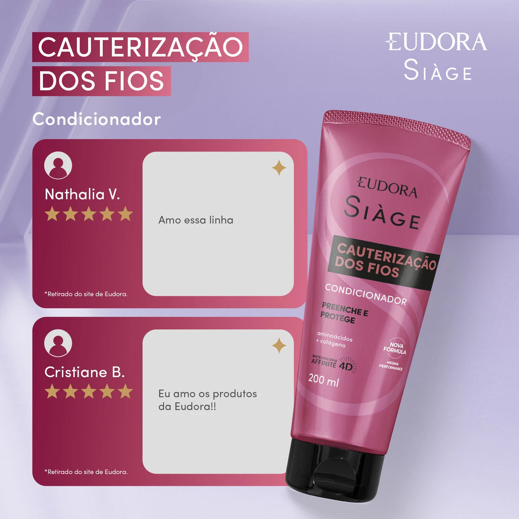 Eudora Siàge Condicionador Cauterização dos Fios 200ml